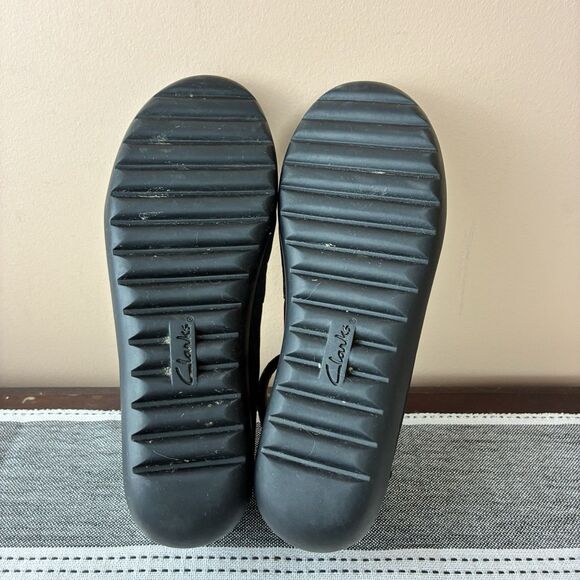 Clarks Medora-Nina Black Suede Ankle Wrap Ballet Flat Casual Women Shoes 7.5 - Picture 8 of 8